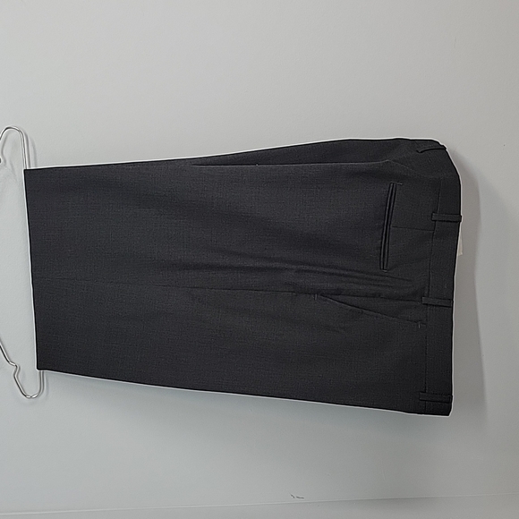 LANDS' END Men's Gray Wool Flat Front Suit Pants - Picture 10 of 10